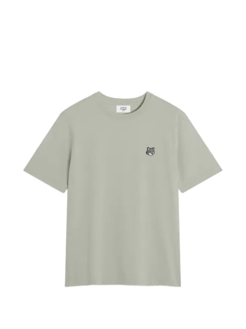 Maison Kitsuné fox-patch T-shirt Green PM00108KJ7025