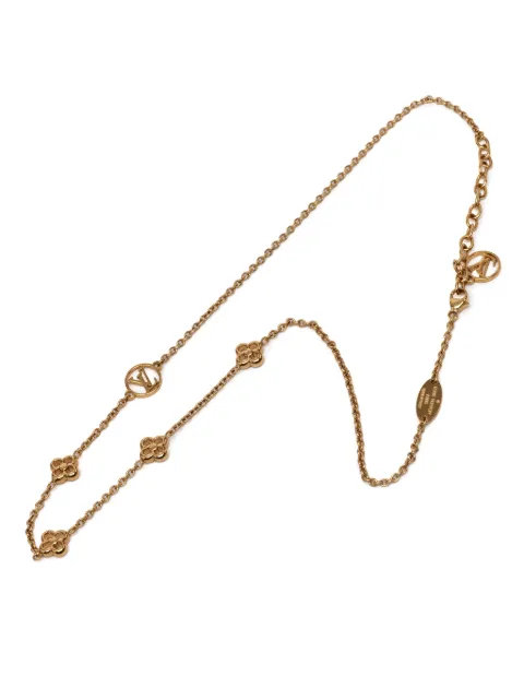 Louis Vuitton Pre-Owned 2017 Gold Plated Flower Full Necklace costume necklace Gold NHFIK38IKWG3E1FT