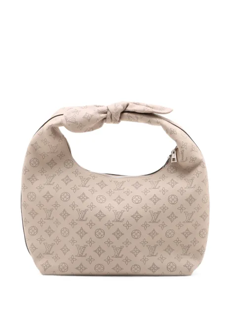 Louis Vuitton Pre-Owned 2021-2026 Monogram Mahina Why Knot MM shoulder bag Grey 0JF6MMSACZF3L885
