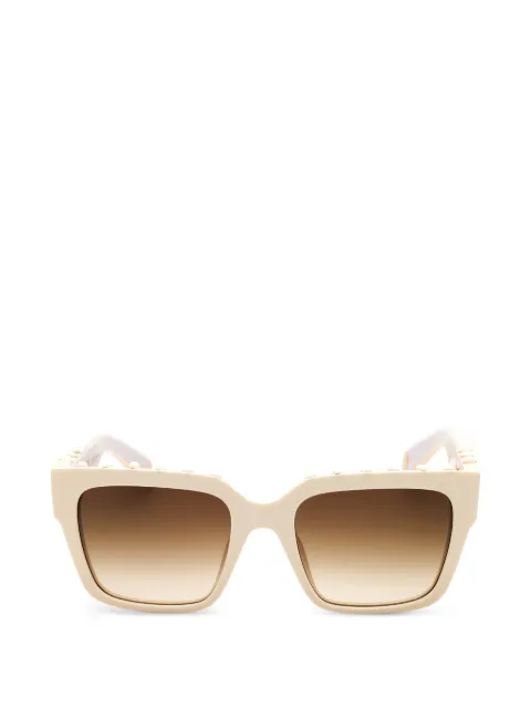 Roberto Cavalli logo-detail sunglasses Neutrals SRC040S09X7
