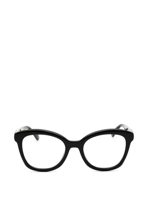 Moschino Eyewear logo-lettering glasses Black MOS636080700