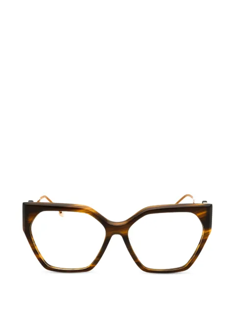 Philipp Plein Eyewear cat-eye glasses Brown VPP068S068S