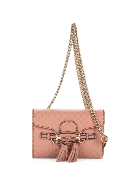 Gucci Pre-Owned Emily Horsebit shoulder bag Pink 449636200047