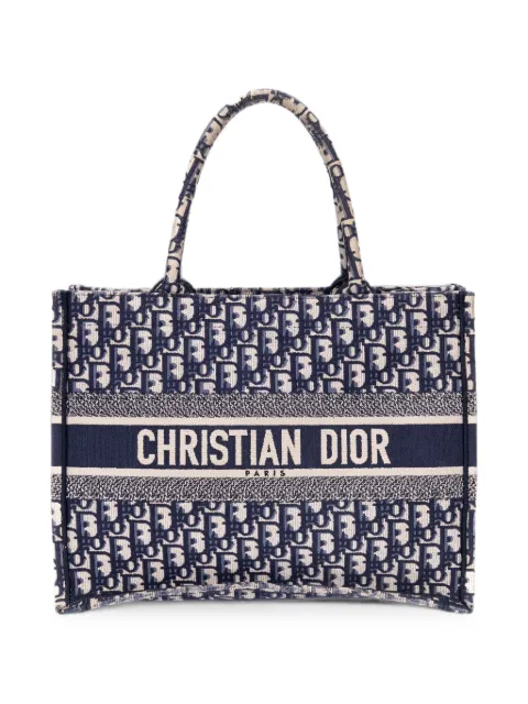 Christian Dior Pre-Owned Book Oblique tote bag Blue 5OMA0251