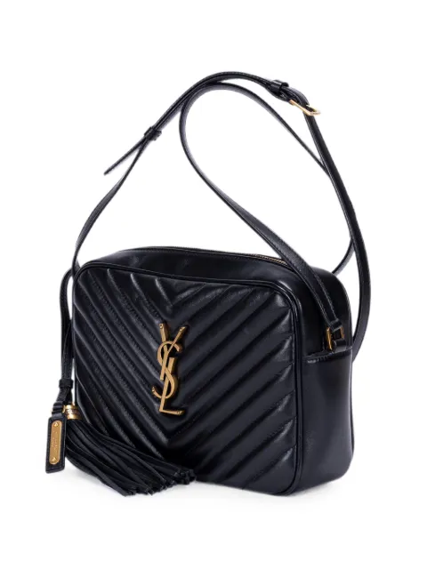 Saint Laurent Pre-Owned Lou Camera quilted shoulder bag Black GLT5744940719