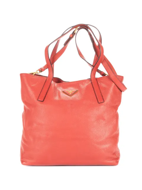 Prada Pre-Owned Vitello Daino tote bag Red 204