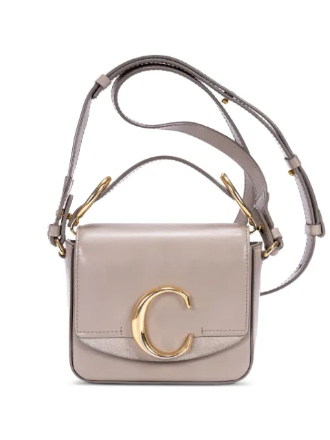 Chloé Pre-Owned Mini C shoulder bag Grey 02197565