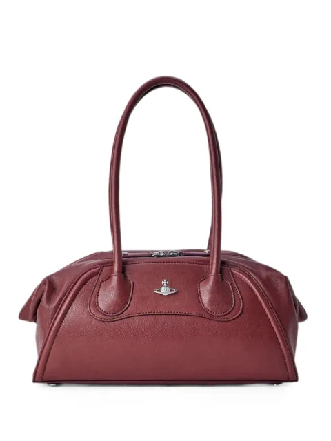 Vivienne Westwood small logo-plaque leather shoulder bag Red 4703000LWL00BX