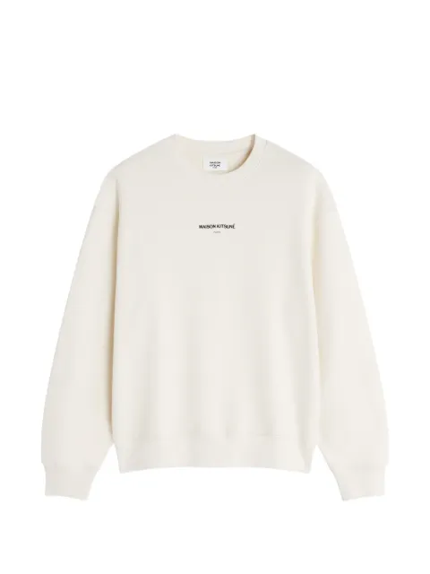 Maison Kitsuné logo-print sweatshirt White MRMJS10KM0341