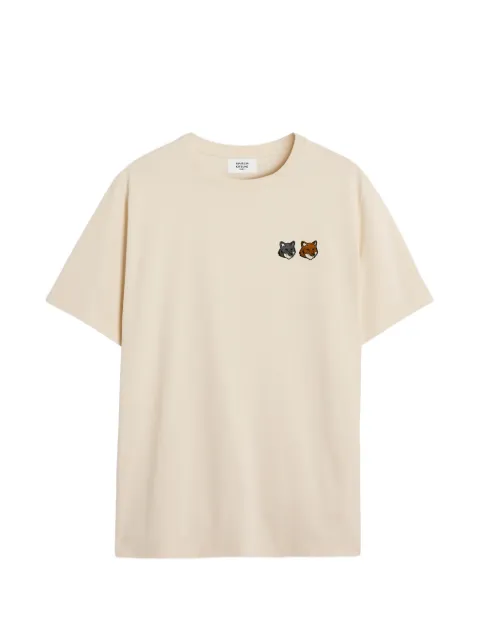 Maison Kitsuné Double Fox Head T-shirt Neutrals MRMJT32KJ7025