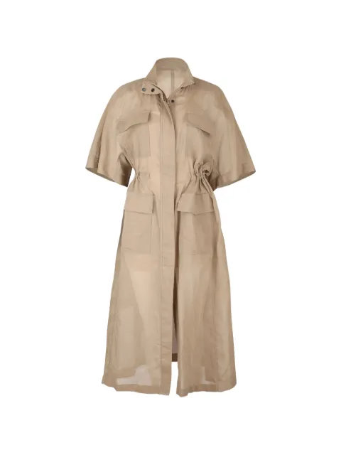 Brunello Cucinelli utility shirt midi dress Neutrals MPF91AFN31C8690