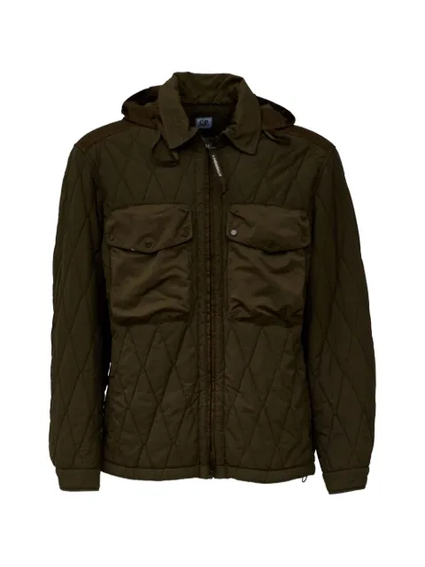 C.P. Company GD Liner Goggle quilted jacket Green 21CMOW104A110745G683