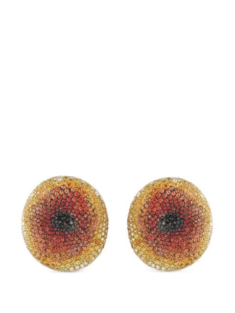 PALMIERO sapphire and diamond clip-on earrings Gold PL15061926