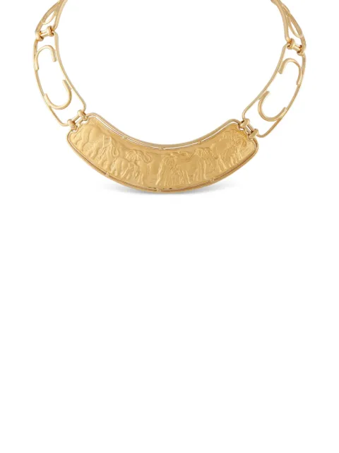 Carrera Y Carrera elephant-detail metalwork necklace Gold CA19061926