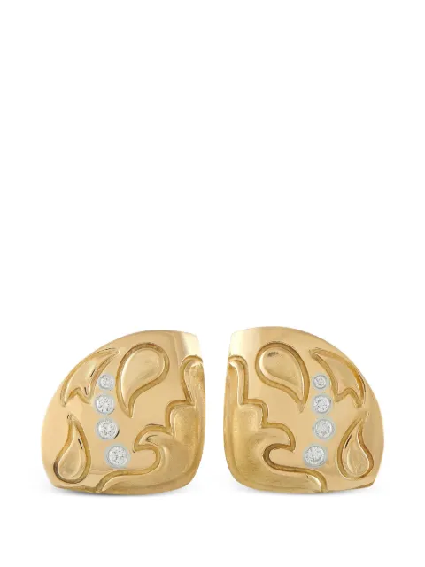 Michael Bondanza diamond clip-on earrings Gold MB10062226