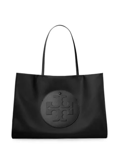 Tory Burch logo-embossed tote bag Black 172712