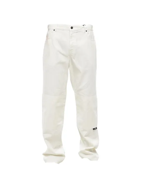 MSGM logo-print straight-leg jeans Neutrals 3440MP52T23728902