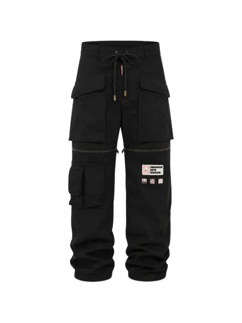 DSQUARED2 zip-detail cargo pants Black S75KB0351S78205