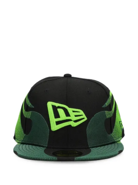NEW ERA CAP 59Fifty flame-embroidered cap Black 60857454