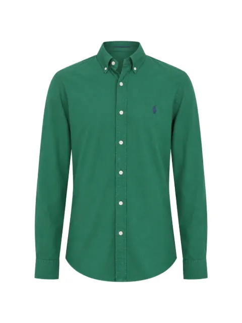 Polo Ralph Lauren slim-fit garment-dyed shirt Green 710804257510