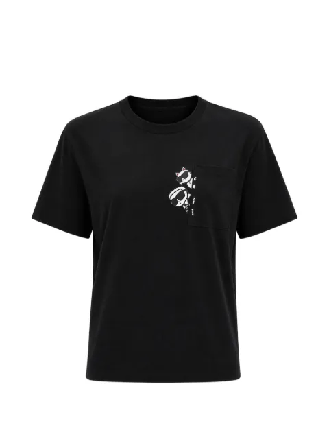 Karl Lagerfeld graphic-print patch-pocket T-shirt Black B2W17081999
