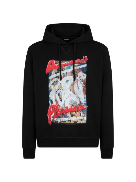 DSQUARED2 Rocco logo-print hoodie Black S71GU0665S25551