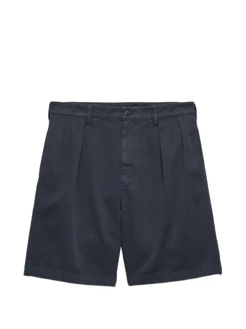Prada pleated tailored shorts Blue UP0435192A