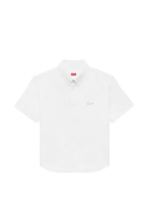 Kenzo short-sleeve button-down shirt White FG65CH1099KB