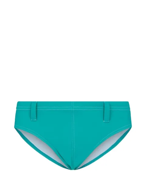 DSQUARED2 logo-print belt-loop swim briefs Blue D7B315620ISA01