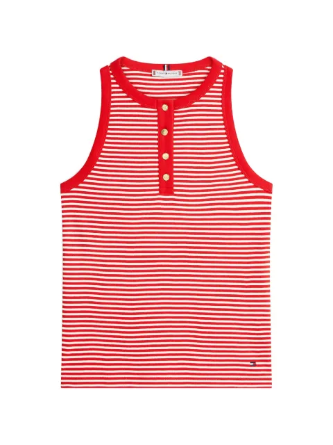 Tommy Hilfiger Henley striped top Red FWW0WW49251
