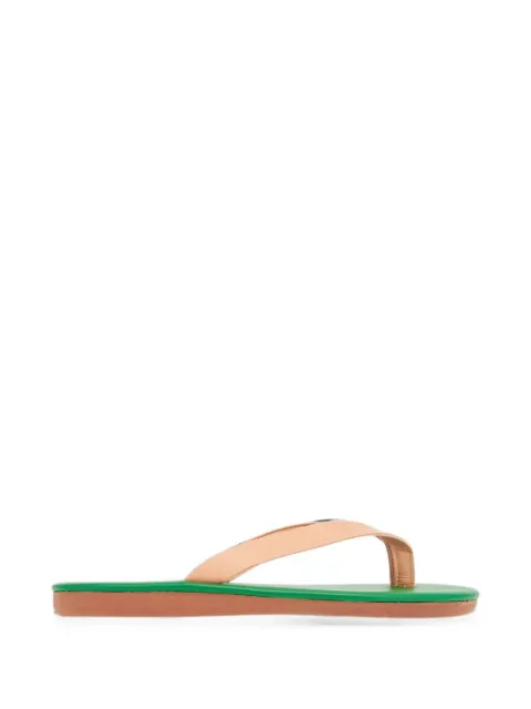 Ancient Greek Sandals Saionara leather sandals Green 10930102500650