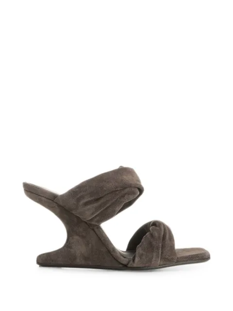 Rick Owens Twisted Cantilever sandals Brown RP02F5803