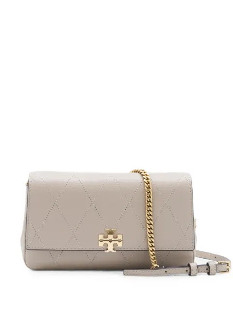 Tory Burch Charlie leather shoulder bag Neutrals 186041