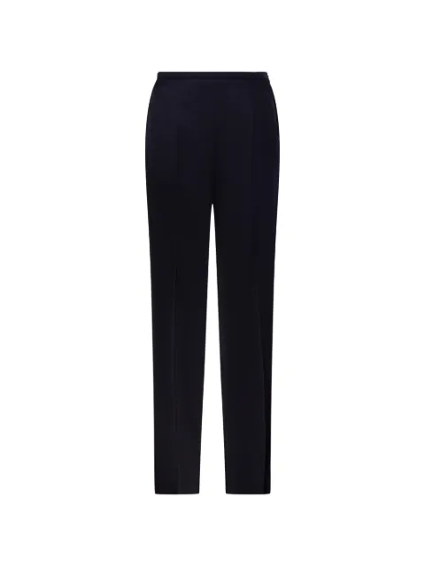 Forte Forte satin-finish trousers Blue 15062BISMYPANTS