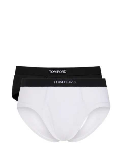TOM FORD logo-waistband briefs (set of two) White T4XC11040999