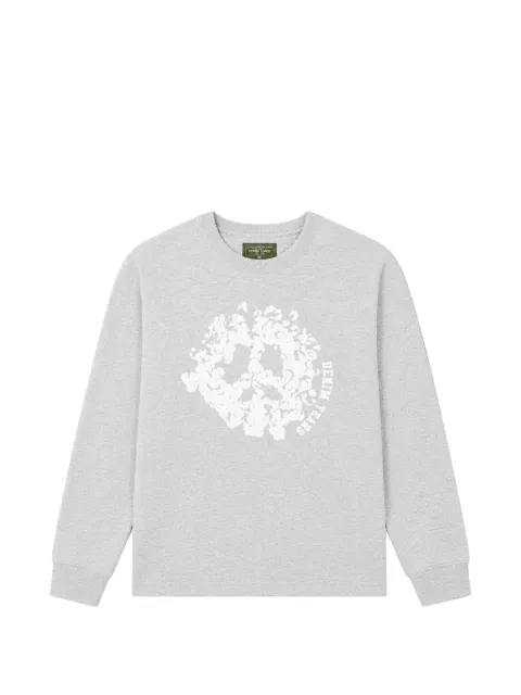 Denim Tears Peace Wreath graphic-print T-shirt Grey DT659