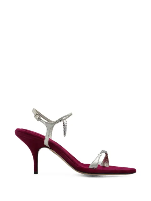 Chloé Zia crystal-embellished sandals Silver CH26A19ZYX
