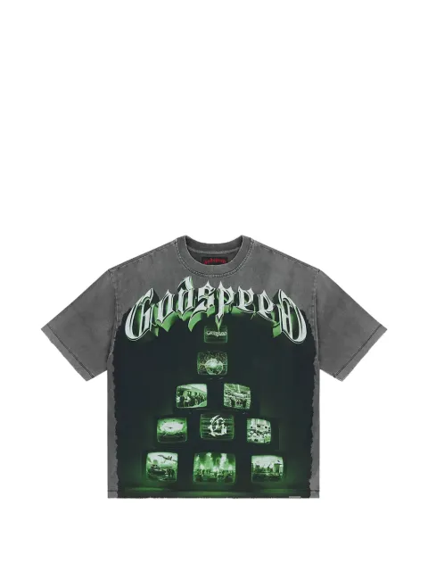 GODSPEED graphic-print T-shirt Grey GS446