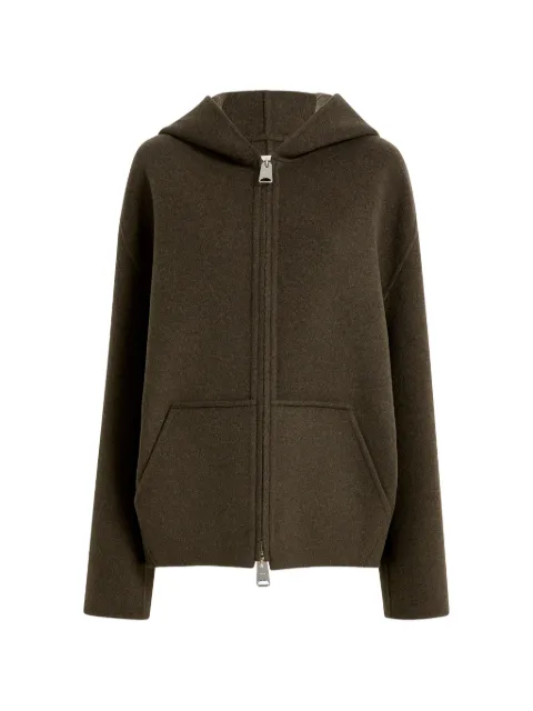 KHAITE hooded wool jacket Brown 6243547716