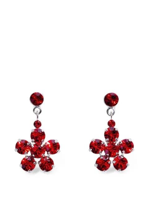 Simone Rocha daisy-shaped dangle earrings Silver ERG6110907BLOODRED