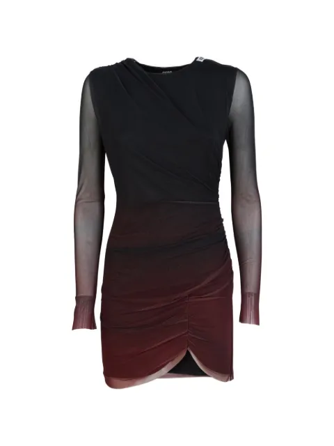 GCDS ruched tulle mini dress Black A2CW1003TE3