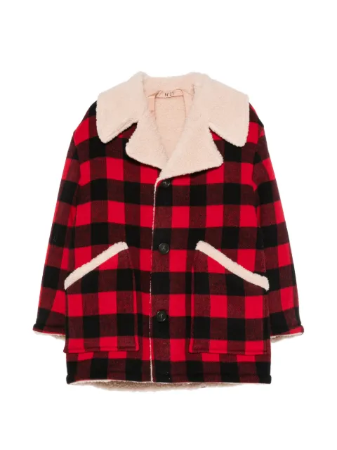 Nº21 check jacket Red 26IN2M0O0713126QC91