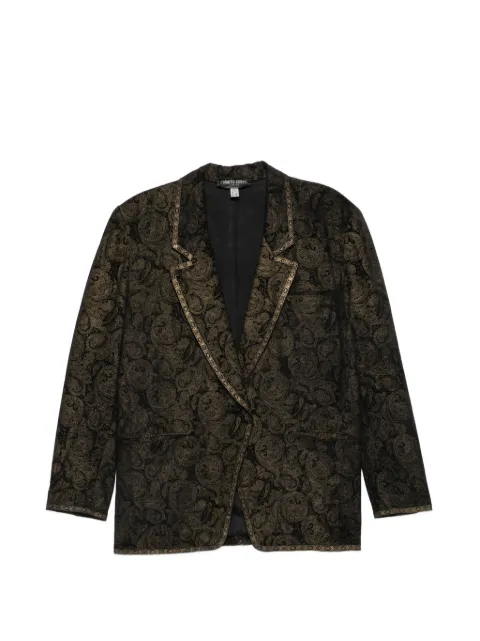 Roberto Cavalli Vintage 1970 paisley-print blazer Black RC900CAS