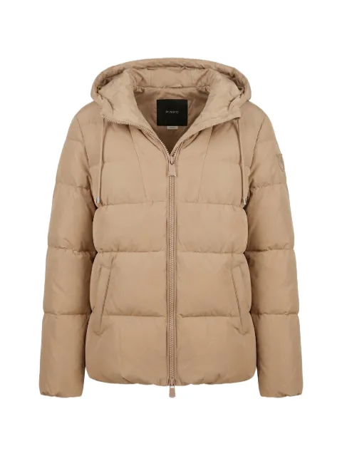 PINKO quilted hooded jacket Neutrals 101597A39J