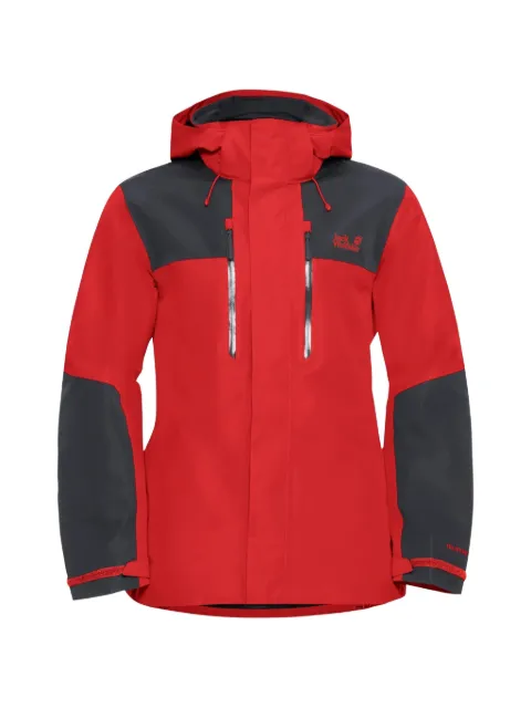 JACK WOLFSKIN Jasper 2l waterproof hooded panelled trekking jacket Red 1108373
