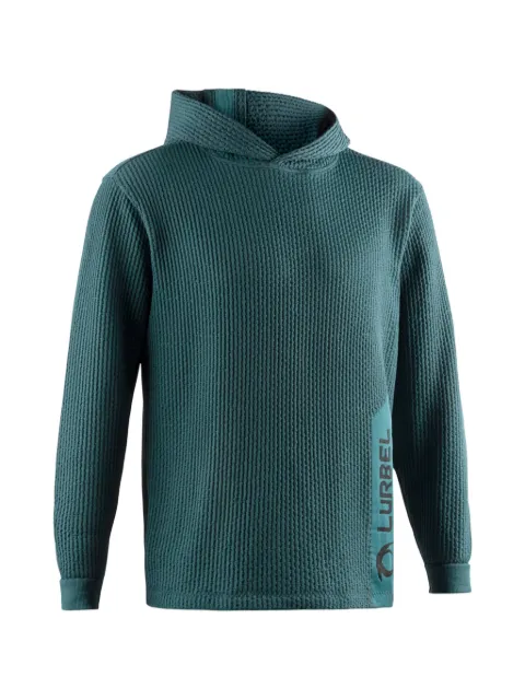 LURBEL Wave waffle-knit hoodie Green 00A2424U