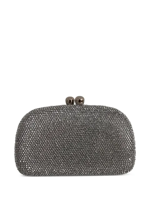 SERPUI Mia crystal-embellished clutch bag Silver MIAPCB