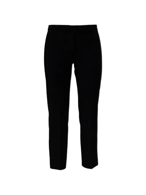 'S Max Mara Umanita pressed-crease slim-fit trousers Black 2629136041600