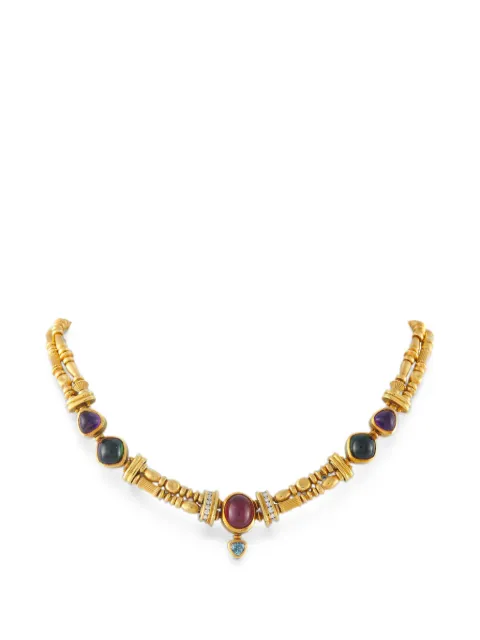 SeidenGang amethyst and tourmaline necklace Gold SG04062226