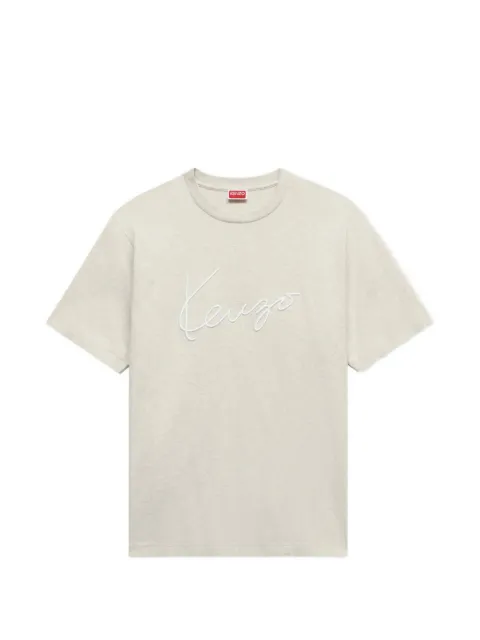 Kenzo logo-embroidered T-shirt Grey FG65TS2864SG